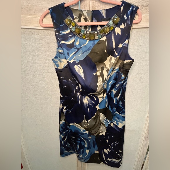 Connected Apparel Embellished Neckline Dress 10🌺 - Picture 9 of 12